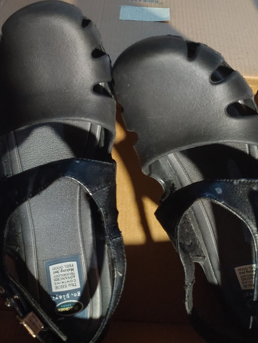 Dr. Scholl's Black Open-Toe Women's Sandals